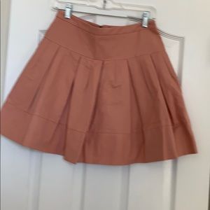 BCBG blush box pleated mini skirt size s new